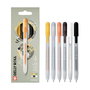 SAKURA Gelly Roll Estuche de 6 Bolígrafos Retráctiles de Tinta Gel en Colores Variados